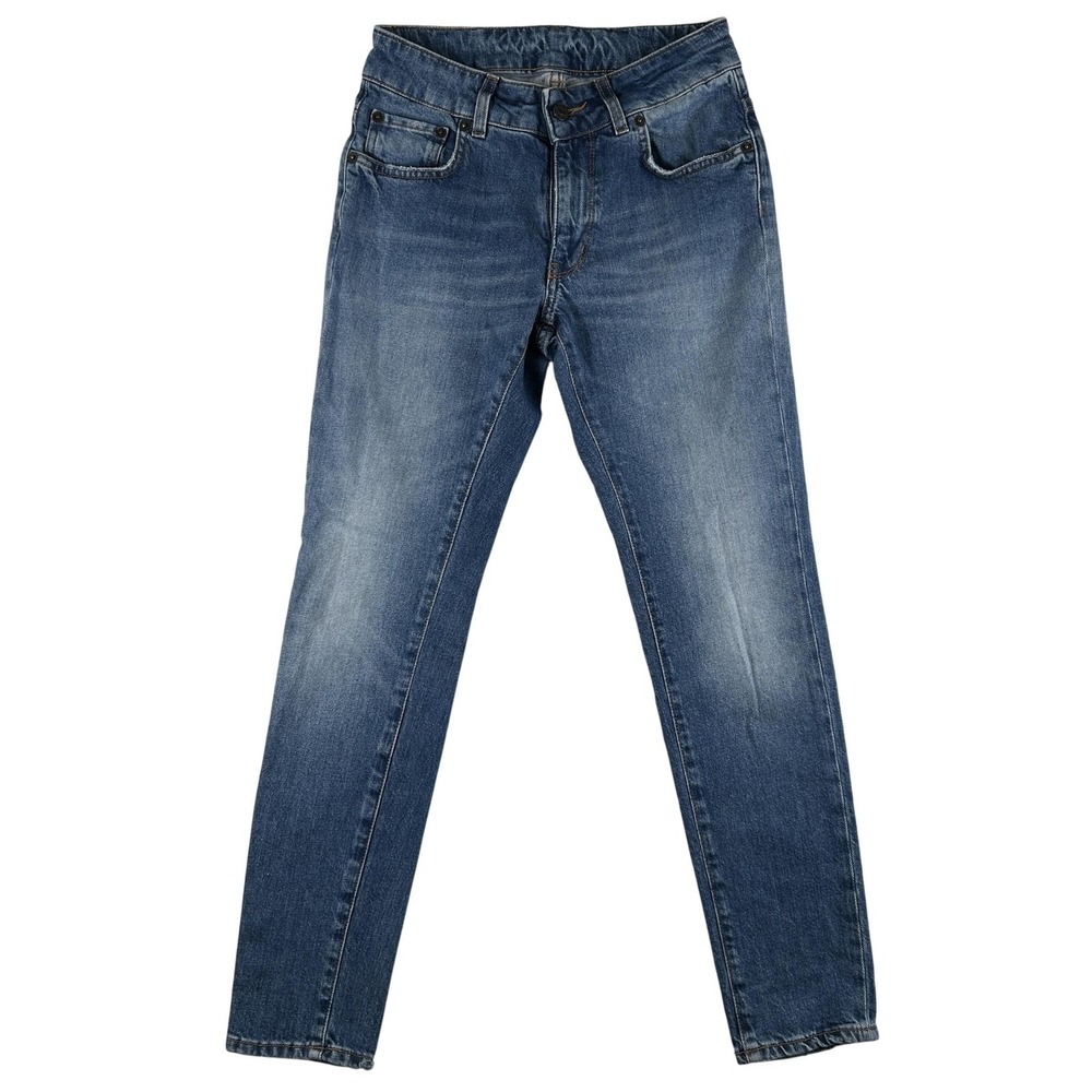 6397 Jeans Womens 24 Mid Rise Skinny Stretch Denim Made In Italy 70s Blue